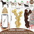 2 Pack Dog Chew Toys for Aggressive Chewers,Boredom and Stimulating Best Dog Toys for Medium/Large Breed,Tough Almost Indestructible Dog Bones for...