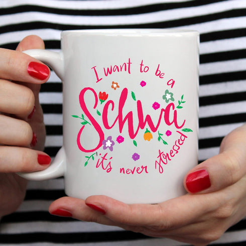 YouNique Designs Schwa Coffee Mug, 11 Ounces, SLP Gifts, Speech Pathology Gifts, Speech Language Pathology, Speech Therapist Mug...