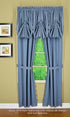 Today's Curtain, Orleans Scallop Curtain, Blue 72" Panel Pair and Tieback,4-Piece-Set, 60" W x 72" L, Blue...