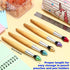 20 Pieces Paintbrush Pen Bamboo Brush Shape Ballpoint Pen Novelty Retractable Paintbrush Ink Pens for Art Activities School Stationery House Warmi...