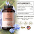 HERBAMAMA Organic Chicory Root Supplement - Support Digestion, Gut Health & Liver w/Inulin, a Prebiotic Fiber Supplement - Brain & Immunity Suppor...