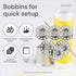 Bobbins for Sewing Machine - Replacement Sewing Bobbins 24 Pcs - Metal Bobbins for Crafts - Sewing Machine Accessories...