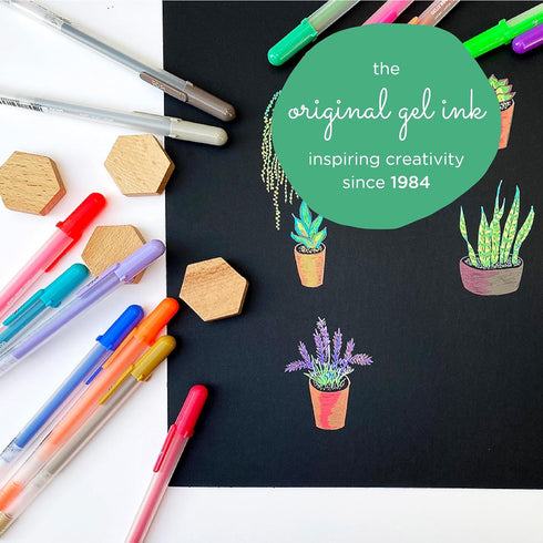 SAKURA Gelly Roll Moonlight 10 Gel Pens - Bold Ink Pen for Journaling, Art, or Drawing - Gray & Opaque Ink - Bold Line - 10 Pack...