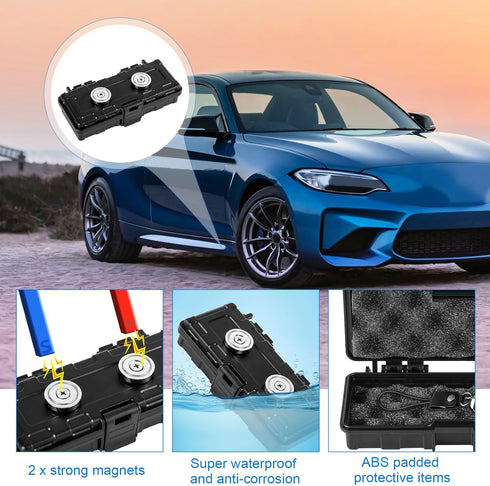 Magnetic Key Holder Under Car, Hide a Key Magnetic Car Magnetic Key Case for Under Car Magnetic Key Case for Hiding for Vehicles Outdoor Travel Hi...