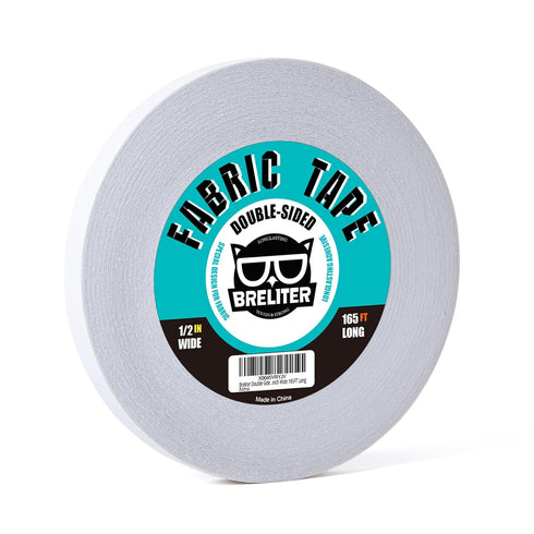 Double-Sided Sticky Fabric Tape - Adhesive Cloth Tape Press-on Tape, No Sewing or Ironing, Gluing, Alterations and Hemming Tape - 1/2inch Wide 165...