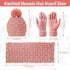 Women Winter Hats Scarf and Gloves Set for Women Including Ear Covers Cold Weather Glove Scarves Hats Knit Beanie Scarf Glove...