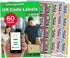 QR Code Labels for Storage Bins,Office Organization,Moving Containers,Inventory Organizer | Pack and Track on iOS,Android App| 60 Unique Coded Sti...