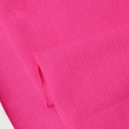 TinaKim Waist Bands Collar Sleeve Cuffs Sweatshirt Ribbing Material, Rib Knit Fabric (Rose 12, 43x8in)...
