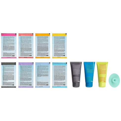 Freeman Limited Edition Renew & Relax Mask Kit, Face Masks To Soothe, Rejuvenate, and Deep Cleanse Pores, Facial Mask Variety, Silicone Mask Appli...