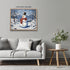 Posterizer 1 pcs-cute snowman in snowy wintery nature 3-Landscape & Nature Art-Holiday Poster Collection-Living Room Bedroom Decor- unframed wall ...