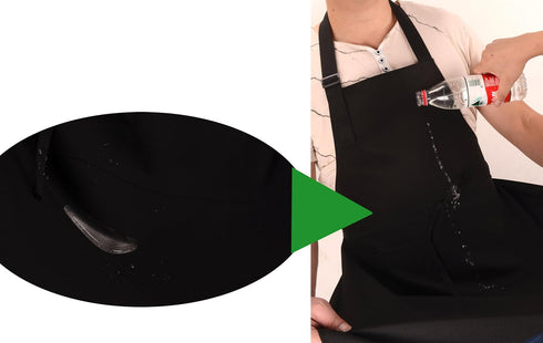 Black Professional Resist Water Adjustable Extra Long Bib Apron 3 Pockets Home Kitchen Garden Restaurant Cafe Bar Pub Bakery for Cooking Chef Bake...