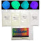 THE AVID COLORIST- Glow Powder Pigment- 4 Color Neutral in Daylight Pack- 2.1oz/60g Total- for Resin, Slime, Nail Polish, Coatings, Paint- Glow in...