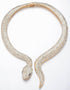 Women's Crystal Gold Snake Choker Collar Necklace Hip Hop Statement Cuff Rhinestone Costume Party Jewelry...