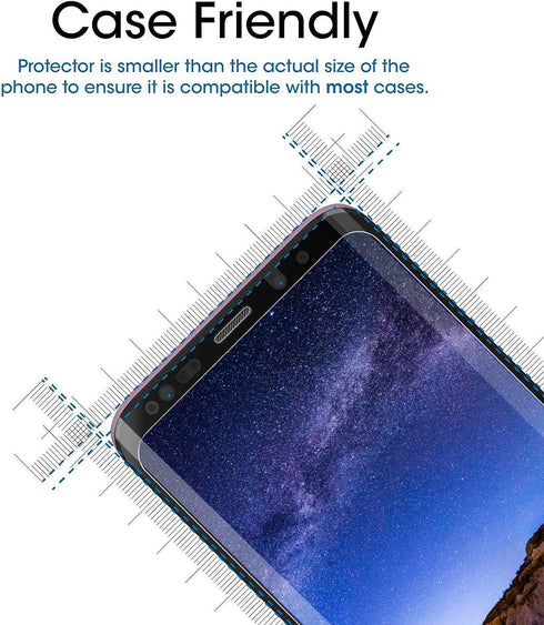 Macosen Galaxy S8 Privacy Screen Protector, 2-Way Anti Spy Scratch Resistant Full Adhesive Coverage Nano Shield, No Bubbles 3D Curve Edge Fit Soft...