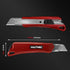 HAUTMEC 25mm Extra Heavy-Duty Utility Knife, Snap-off Retractable Box Cutter with 3pcs Sharp Blades, Auto-lock Mechanism, Sturdy Body HT0080-KN...