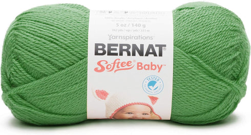 Bernat Softee Baby Yarn, 5 oz, Gauge 3 Light, Grass Green...