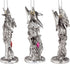 Design Toscano 3 Dragons of The Amesbury Holiday Gemstone Ornament Set, Silver,Christmas...