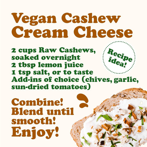 Food to Live Raw Cashews, 8 Ounces – Deluxe Whole Nuts, Unsalted, Unroasted Fancy Snack, Size W-320, Kosher, Vegan, Bulk, A good source of Magnesi...