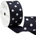 Offray 153091 1.5" Wide Grosgrain Craft and Decorative Ribbon, 9-Foot Spool, Navy Blue Polka Dot...