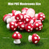 Jetec 24 Pcs Mini Mushrooms for Garden Miniatures Mushroom Figurines Garden Accessories Mushroom Model Decoration Landscape Plant Pot Bonsai Craft...