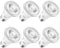 Sunco Lighting 6 Pack PAR20 LED Bulbs 50W Equivalent 7W Dimmable, CRI90 5000K Daylight 470 Lumens E26 Medium Base IP65 Waterproof Indoor Home Resi...