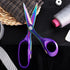 Rust-proof Titanium Coated Stainless Steel Multipurpose 8” Rainbow&Purple Scissors Fabric Textile Dressmaking Craft Office Home Daily Use...