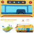 LEDAOU Cute Pencil Case for Kids Girls Boys Pencil Pouch kawaii Pen Pencil Box Bag Holder for School Students (Yellow School Bus)...