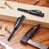 Hiboom 2 Pcs Solid Carpenter Pencil Cap, Long Nose Deep Hole Mechanical Woodworking Construction Marker Cap with Pocket Clip, Marking Scribe Tools...