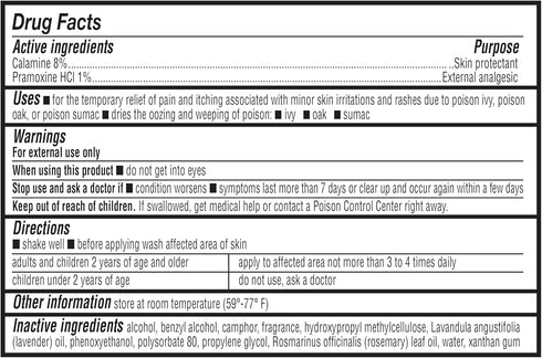 Amazon Basics Medicated Calamine Anti-Itch Lotion, Analgesic Skin Protectant, 6 Fluid Ounce, 1-Pack (Previously Solimo) (New Formula)...