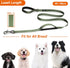 TwoEar 5FT 1IN Strong Green Dog Leash with 2 Padded Handles, Traffic Handle Extra Control, Comfortable Soft Dual Handle, Auto Lock Hook, Reflectiv...