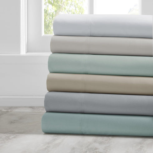 Comfort Spaces Coolmax Moisture Wicking Sheet Set Soft, Fade Resistant, All Elastic Deep Pocket Fits Up to 16" Mattress - Warm Weather Cooling She...