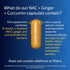 Blueprint Bryan Johnson NAC Supplement - Promotes Stress Relief, Immune System Function, Respiratory Health - includes N-Acetyl-L-Cysteine, Ginger...