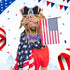 BiPawTi American Flag Dog Collar with Bowtie, 4th of July Dog Collar Holiday Pet Gift, Blue Pride Patriotic Dog Collar, USA Dog Collar for Indepen...