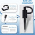 Secure Pen Set with Chain and Pen Holder, Desktop Pens with Chains, and Blank Ink Refills, Black Ink Counter Coil Corded Pen for Home Bank Office ...