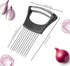 Onion Slicer, Mumulo Stainless Steel Onion Cutter for Slicing and Storage Onions, Tomato, Eggs and Vegetables, Protective Cover Included, Dishwash...