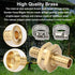 Aillsa 3/8" Garden Brass Mender End Repair Kit Hose Connector Male Female 0.47" Diameter Hose Connector The Brass Garden Hose Mender's...
