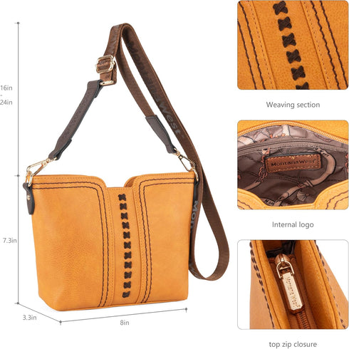 Montana West Small Crossbody Bags for Women Cross Body Purses Shoulder Handbags with Wide Guitar Strap...
