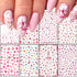 Cherry Blossom Nail Art Stickers, 3D Pink Flowers Nail Self-Adhesive Sticker Deisgns, Spring Red Plum Peach Leaf Dry Floral Nail Art Decals Suppli...
