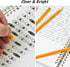 50 Pack #2 HB Pencils Bulk Yellow Sharpened Pencils with Erasers for Kids, 2 Pre-sharpened pencils number 2 pencils for classroom office Supplies,...