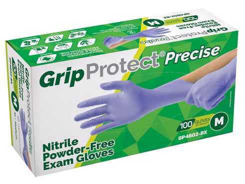GripProtect Precise Nitrile Exam Gloves | 4 Mil | Chemo-Rated | (Medium, 100)...