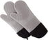 Silicone Oven Mitts – Extra Long Professional Quality Heat Resistant with Quilted Lining and 2-sided Textured Grip – 1 pair Gray by Lavish Home...