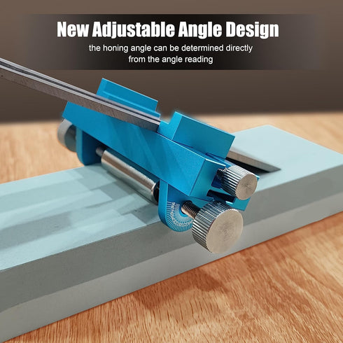 Honing Guide Tool Newly Upgraded - Direct and Precise Angle Determination, Sharpener Jig of Whetstone for Woodworking- Chisels and Planes Blades 0...