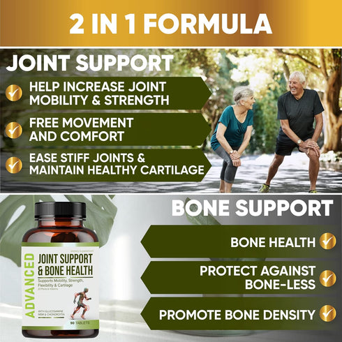NutraPro Glucosamine Chondroitin MSM Joint Relief Supplements & Bone Health - for Knee & Joint Relief, Bone Strength, Joint Health, Movement, Flex...