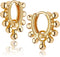 Mevecco Gold Dainty Huggie Hoop Earring,18K Gold Plated Cute Tiny Drop Ball Hoop Earrings for Women (ball)…...