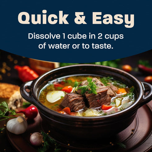 Massel Beef Style Broth Boullion Cubes, Gluten Free, MSG Free, Dairy Free, Non GMO, 0g Trans Fat Soup Base Seasoning For Ramen, Soup, Stew, No Ani...
