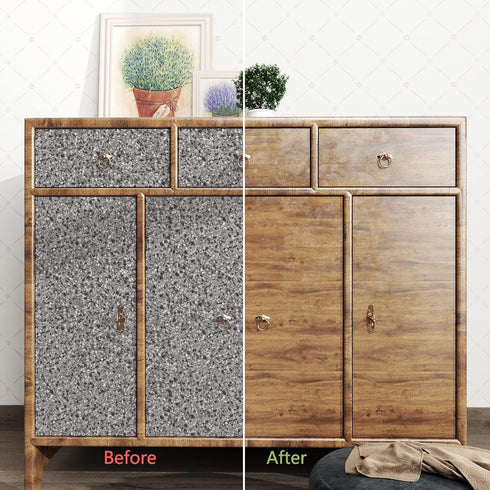 YENHOME Granite Countertop Contact Paper Waterproof 17.7"x200" Grey Granite Peel and Stick Countertops for Kitchen Bathroom Counter Contact Paper ...