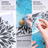 Arteza Mandala Stencils for Painting, 12 Unique Designs, 11.8 x 11.8 Inches, Thick Plastic, Art Supplies for Parties, Family Activities...