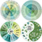 4 Pcs Feelings Wheel Magnet 7 Inch Therapy Emotion Wheel Magnet Magnetic Mental Feeling Chart Social Work Magnet for Kid Counselor Social Worker S...