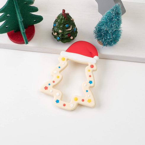 Jimibaby Christmas Teether - Teething Toy for Baby Boys & Girls, Ideal Stocking Stuffer, Comes with Gift Package (Christmas Hat)...