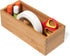 Lipper International Bamboo Utensil Holder Storage Box for Cooking Tools, Makeup, or Office Supplies, 4" x 9 1/4" x 3"...
